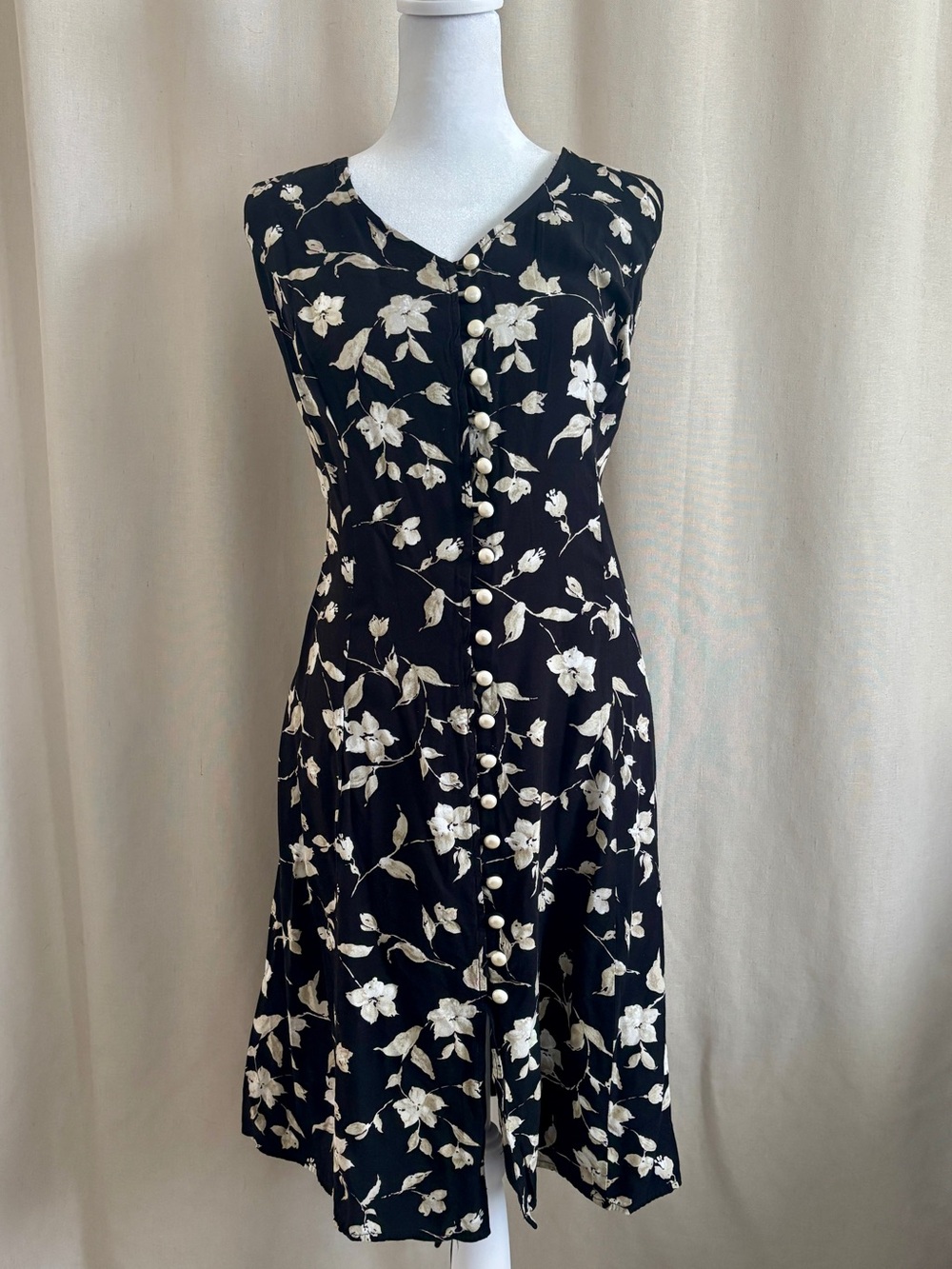 Vintage Alesia International Floral Dress | Fits 6–10